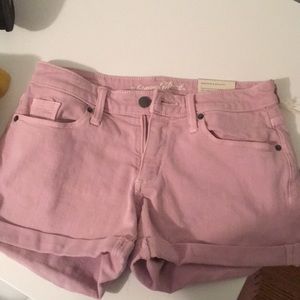 Pink jean shorts